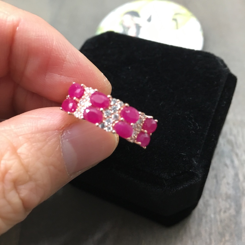Certified Natural Ruby Rose Gold Ring RARE